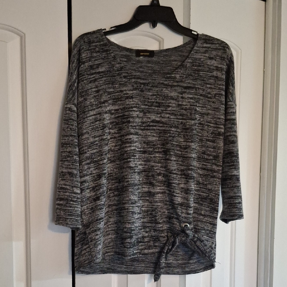 Express Charcoal Tie-Detail Women's Sweatshirt